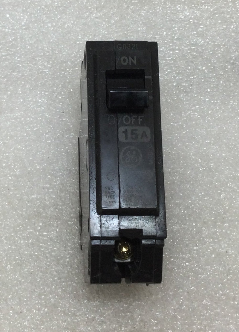 GE/General Electric TQB/THQB1115 15 Amp 1 Pole 120/240V Circuit Breaker