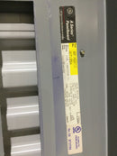 GE General Electric AQF3422CTX 225 Amp Main Breaker Panel 208v 42 circuit A Series Panelboard 49" x 20"