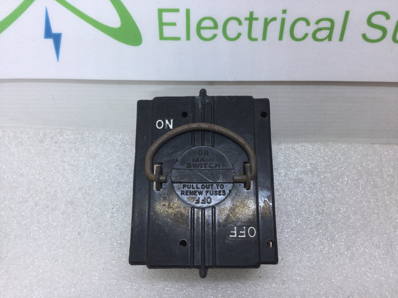 American 60 Amp Main Switch Fuse Panel Pull Out Holder