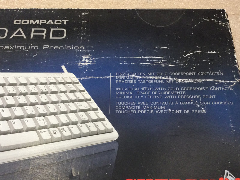 Cherry G84-4100 Compact Keyboard Model G84-4100 LCMUS-0 USB-PS2 Gray