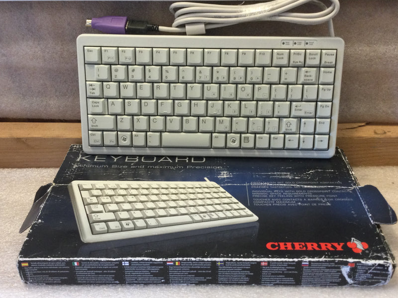 Cherry G84-4100 Compact Keyboard Model G84-4100 LCMUS-0 USB-PS2 Gray