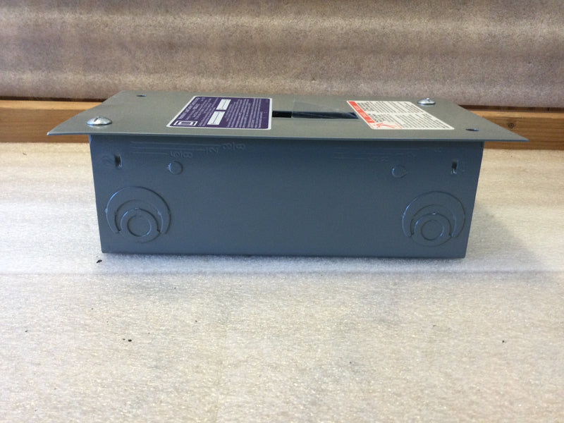 Square D HomeLine HOM2-4L70F 70 Amp 120/240V Indoor Load Center 2-Spaces 4-Circuits Series 002