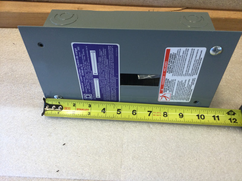 Square D HomeLine HOM2-4L70F 70 Amp 120/240V Indoor Load Center 2-Spaces 4-Circuits Series 002