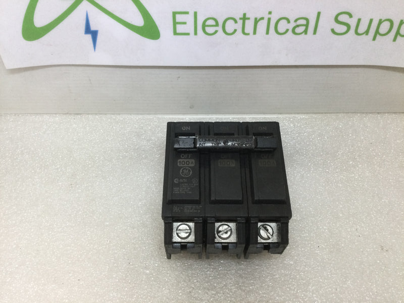 GE General Electric THQAL/THQL32100 3 Pole 100 Amp 240 Volt Plug In Circuit Breaker