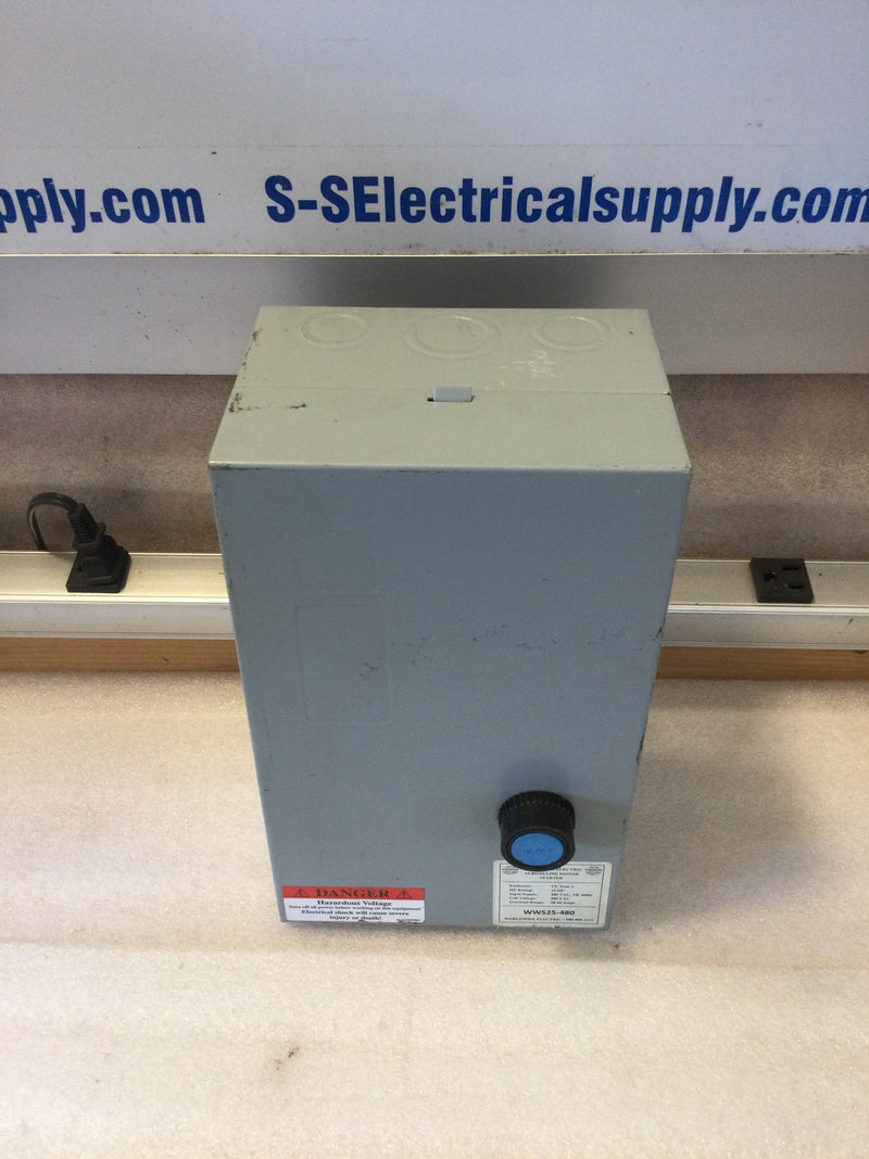 Worldwide Electric WWS25-480 3Ph 480VAC 25Hp 34A 28-40A Overload Range Enclosed Motor Starter