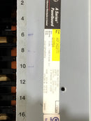 GE/General Electric AQF3422MBX 225 Amp Main Lug Panelboard 42 Circuit 208Y/120 VAC 3Ø 4-Wire AXS5B
