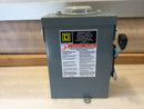 Square D DU222RB 60A 240VAC Single Phase Non Fused Disconnect Rainproof Type 3R Enclosure Series E02
