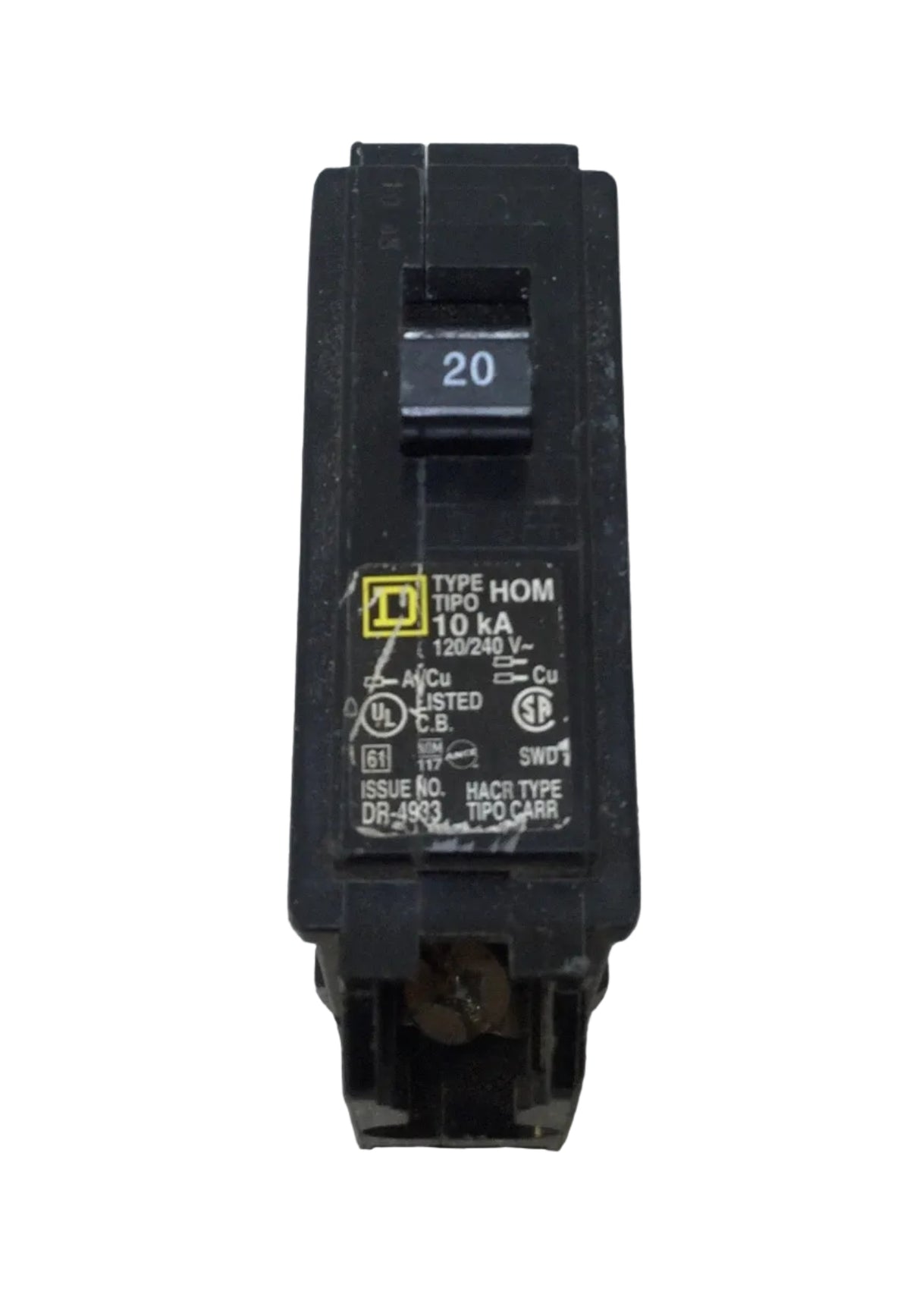 Hom120 HOMELINE Breaker Lot Square D HOM120 Homeline 1-Pole 20 Amp Circuit ...
