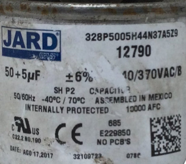 Jard/Mars 12790 50/60hz 50+5uf+/-6% 370/440V SH S2 Capacitor