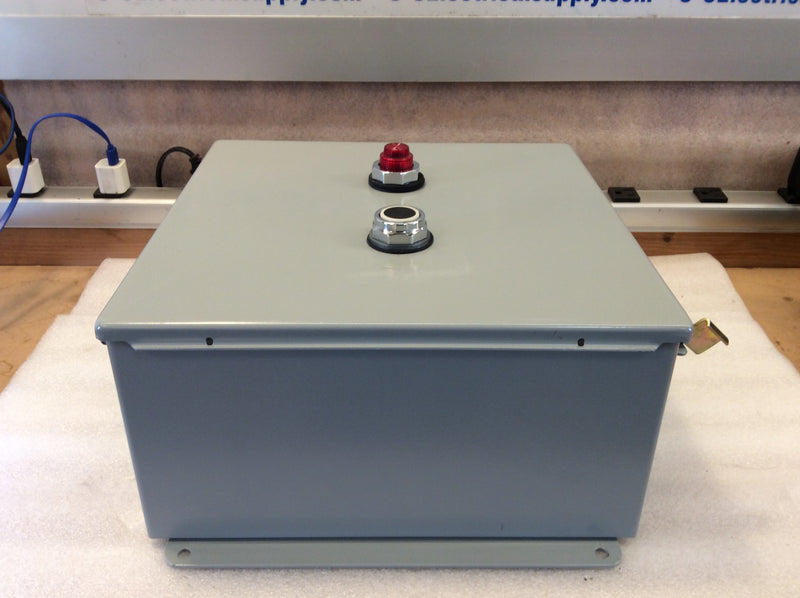 Hoffman A-1212CH 12" x 12" x 6" Hinged Cover Nema3R Junction Box (Used)