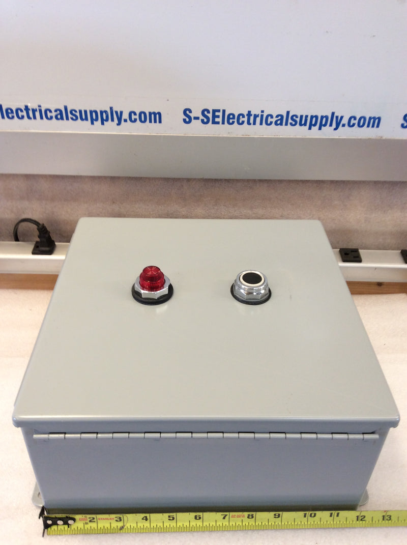 Hoffman A-1212CH 12" x 12" x 6" Hinged Cover Nema3R Junction Box (Used)