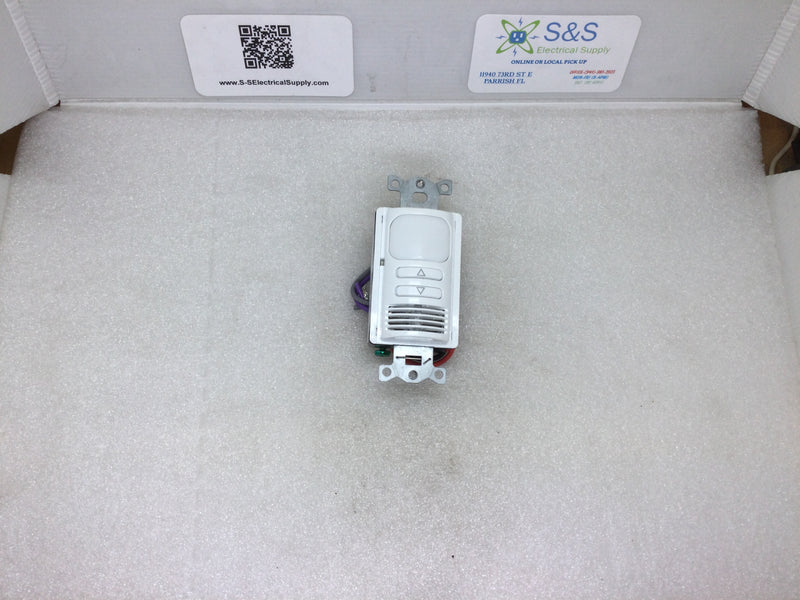 Hubbell Lhdmmts2-N-Wh Dimming Mt Wall Switch Sensor 120/277v 1cir 2btns