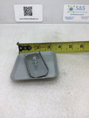 Milbank A7551 2" Blank Hub Cap Gray, Meter Hub, Meter Blank