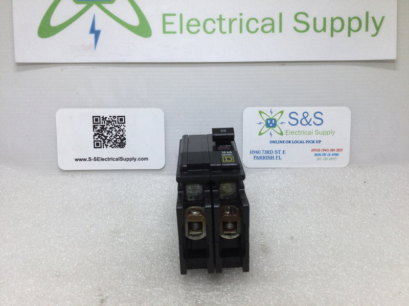 Schneider Electric 50-Amp Miniature Circuit Breaker - 120/240V, QOU250 Model, 24-Pack