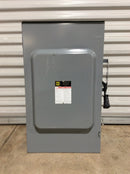 Square D D324NRB 3 Phase 200A 240VAC Fusible Nema3R Safety Switch/Disconnect