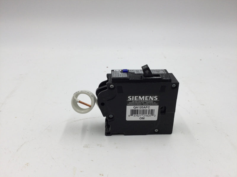 Siemens QA120AFC 20 Amp 1 Pole 120V Combination AFCI Circuit Breaker
