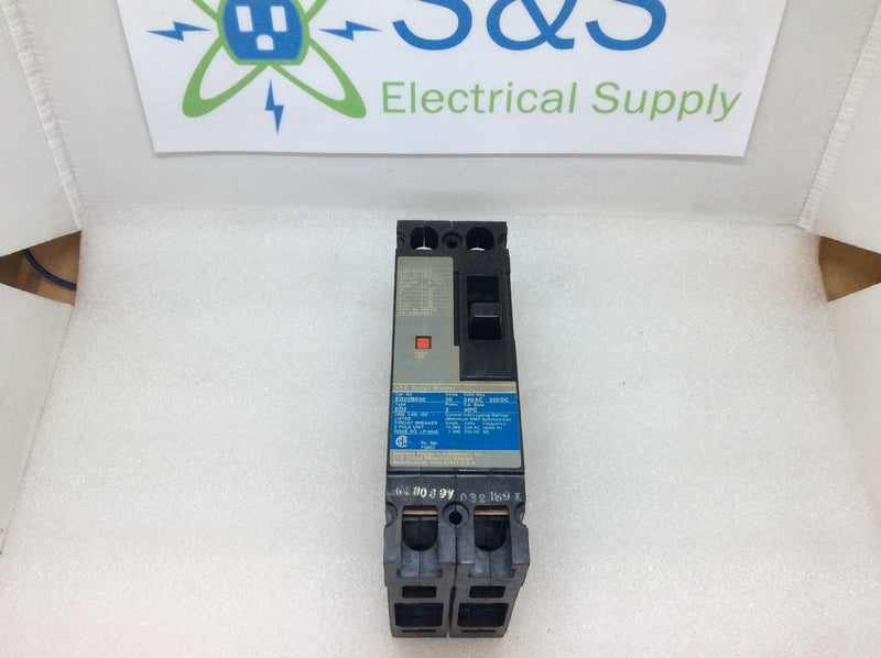 Siemens/ITE ED22B030 2 Pole 30A 240VAC Type ED2 Circuit Breaker With Trip-Set