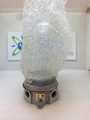 Kason 11804LG0000 Vaporproof Fixture With Coated Globe 660W 250V Max Fixture A19 Med Base (New)