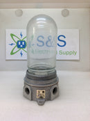 Kason 11804LG0000 Vaporproof Fixture With Coated Globe 660W 250V Max Fixture A19 Med Base (New)