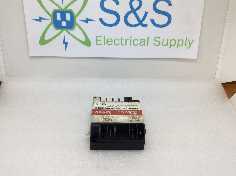 Texas Instruments/Klixon 42AA100E 2.5A Max Control Circuit 24/120/240VAC Electronic Motor Protector