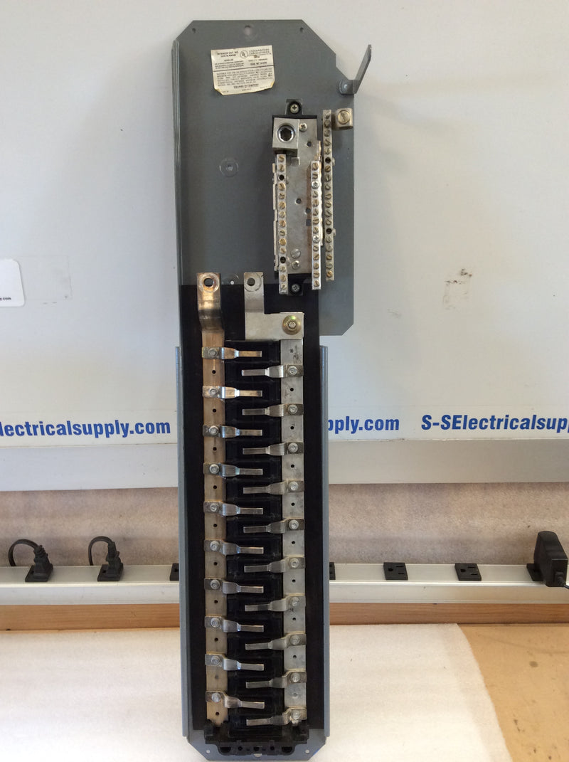 Square D QON40MW200 200 Amp 40 Space 120/240 VAC Load Center Guts Only 6" X 29"