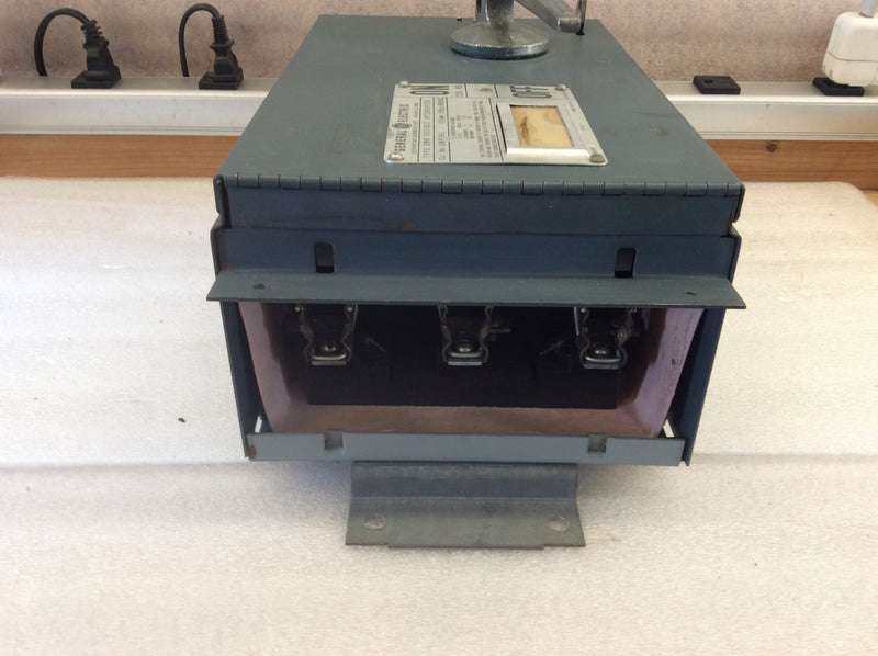 GE General Electric QMR36IL 30A 3 Pole 600VAC Type QMR Fusible Interrupter