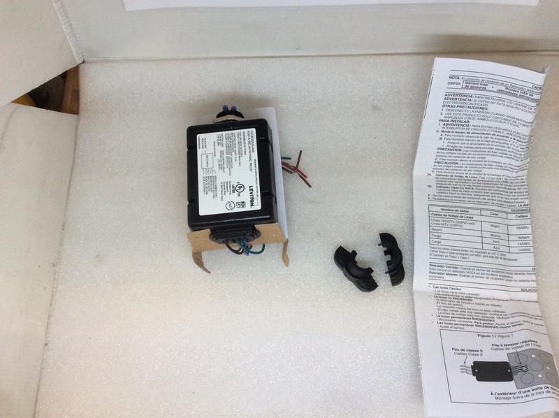 Leviton OSA20-R00 Add-A-Relay/W/HVAC Relay Occupancy Sensor 120/240VAC 20A 2Hp Max