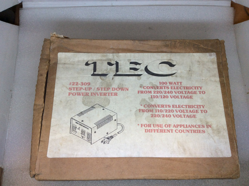 Trisonic TS-401-3P 100W Step-Up & Down Transformer Pre-Set Input Selector 110/200/220/240V Output 110V-220V