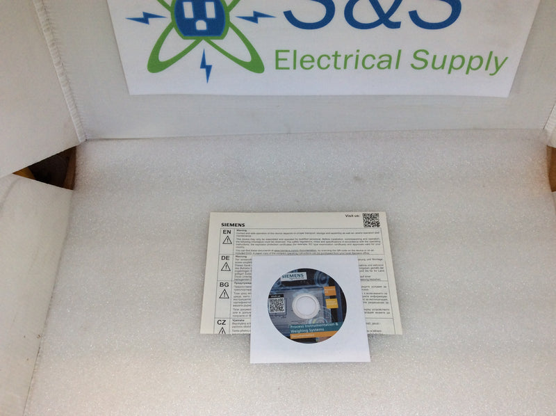 Siemens 7ML52020EC0 Short Range Ultrasonic Level Probe 2 Wire 4-20mA Loop (New In Box)