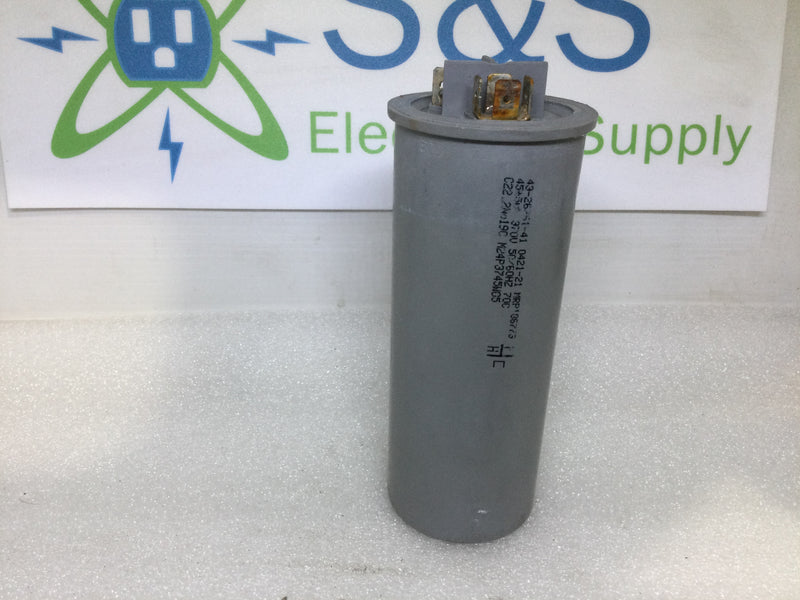 Capacitor 43-26261-41 45+5uf 370V 50/60hz 70C