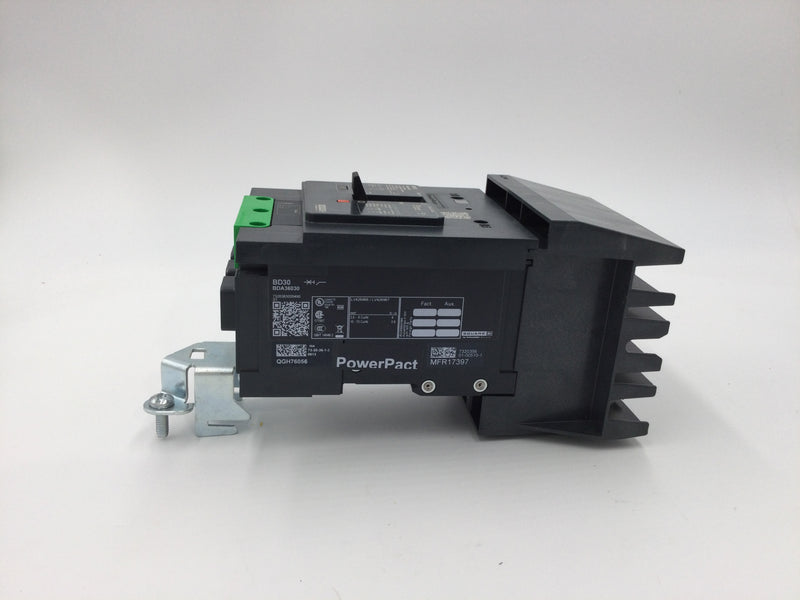 Square D BDA36030 30 Amp 3 Pole 600V 18KA PowerPact I Line Circuit Breaker