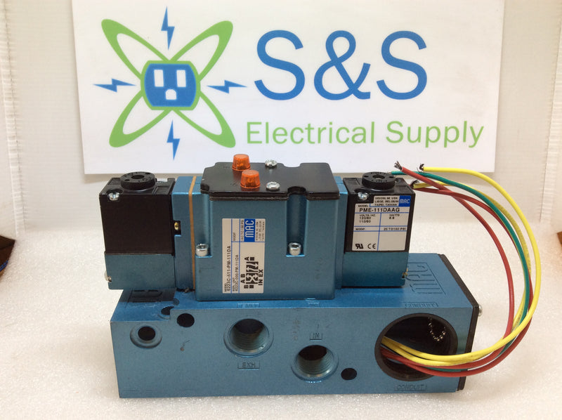 MAC Valves 6223C-511-PM-111DA 110/120V 50/60Hz Solenoid Valve