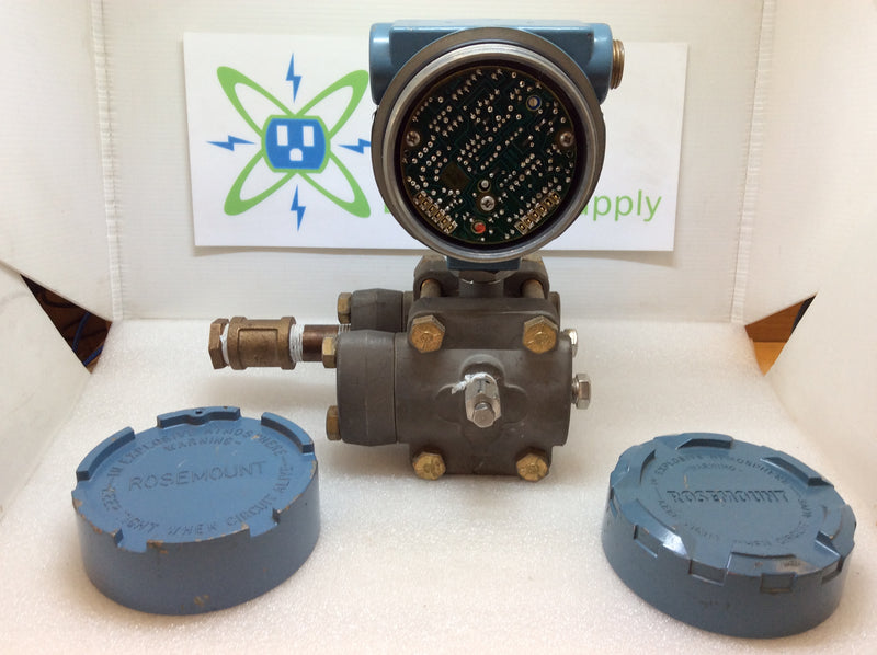 Rosemount 1151DP-4-E-22-B2-D1 Pressure Transmitter 4-20MA Output 45VDC Max Supply 2000PSI Max WP
