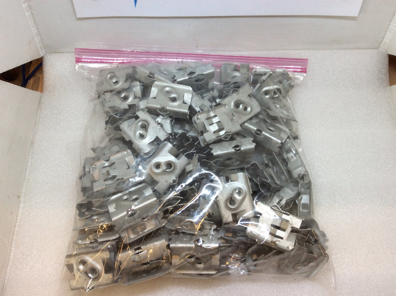 Erico/Caddy (Lot Of 75) Hammer On Flange Clip 1 1/4" Deep x 1 5/8" Wide CATHP Type (Open Box)