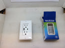 Duplex USB Charger 15A 125VAC Tamper Resistant Receptacle With type-A/Type-C USB Ports 5VDC 4.8A Charging Cap