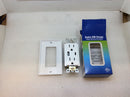 Duplex USB Charger 15A 125VAC Tamper Resistant Receptacle With type-A/Type-C USB Ports 5VDC 4.8A Charging Cap