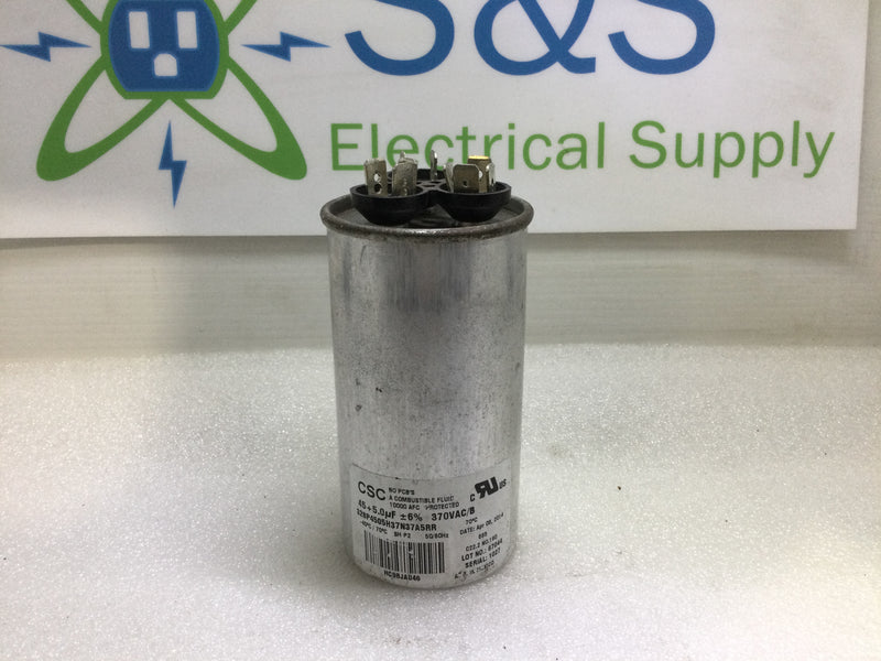 CSC Capacitor 45+5.0uf +/-6% 370Vac/B