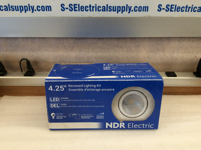 NDR Electric KRS1350-WH 4.25" Recessed Lighting Kit 7W 525Lumen 3K PAR20 LED 120V (New In Box)