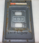 FPE Federal Pacific 104-12s/F 100a 120/240v 1 Phase 3 Wire Enclosed Panelboard 11 5/8" x 7 3/4"