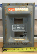 FPE Federal Pacific 104-12s/F 100a 120/240v 1 Phase 3 Wire Enclosed Panelboard 11 5/8" x 7 3/4"