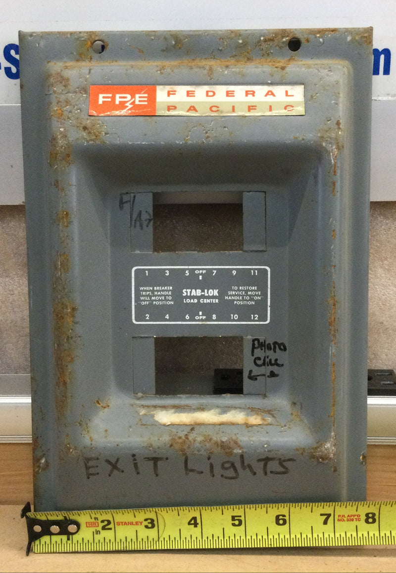 FPE Federal Pacific 104-12s/F 100a 120/240v 1 Phase 3 Wire Enclosed Pa