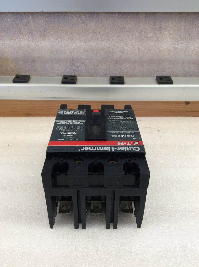Eaton/Cutler-Hammer FS340015 A 3 Pole 15A 480VAC Type FS Circuit Breaker