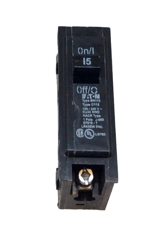 Eaton/Cutler-Hammer BR115/C115 15 Amp 1 Pole 120/240V Type BR Circuit