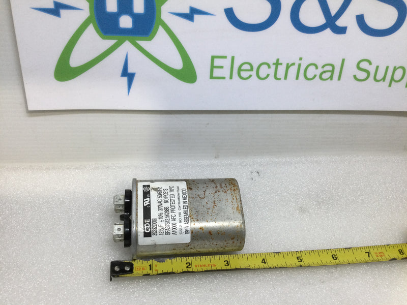 Capacitor (oval) 12.5uf +/-10% 370Vac 50/60Hz 39232D008 SFA37S12.5K288B