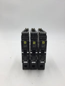 Square D EDB14020 20 Amp 1 Pole 480V Circuit Breaker - Lot of 3