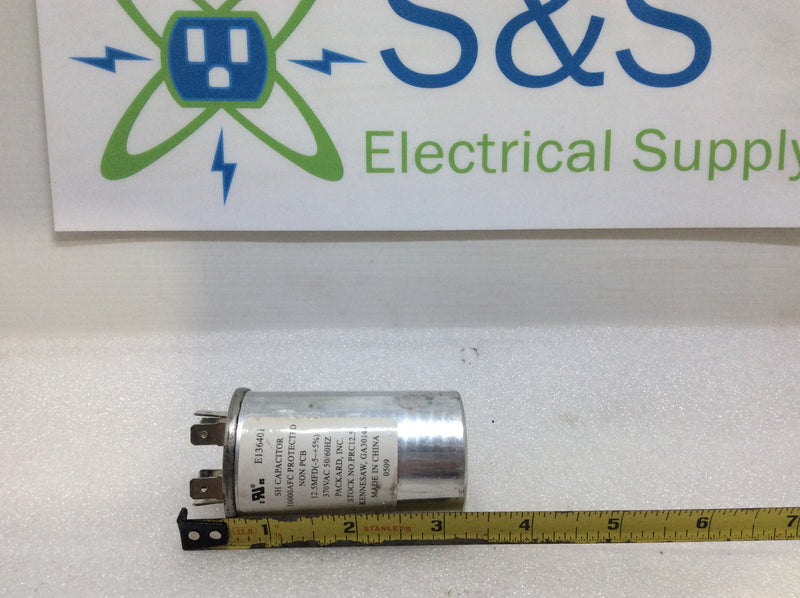 Capacitor 12.5MFD (-5+5%) 370Vac 50/60Hz Packard