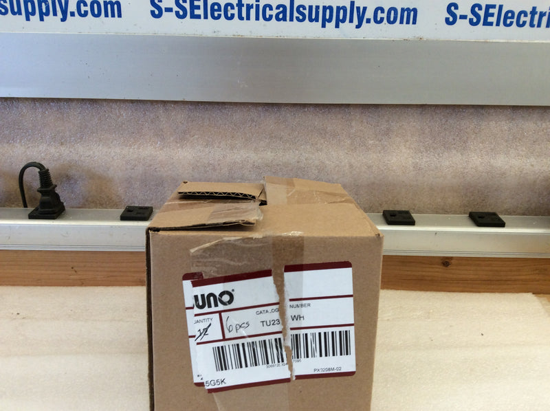 Juno Lighting TU23WH Trac-Lighting Electrical Feed Mini-Straight Connector (New Open Box)