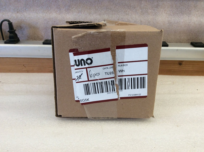 Juno Lighting TU23WH Trac-Lighting Electrical Feed Mini-Straight Connector (New Open Box)