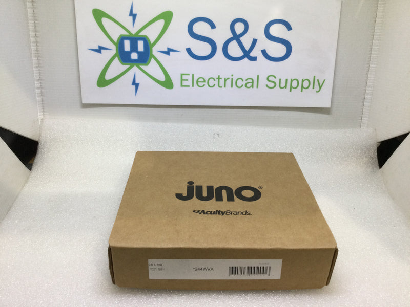 Juno Lighting Trac-Master T21WH Feed End Outlet Box Cover Track Connector 120V 60Hz 20A (New In Box)