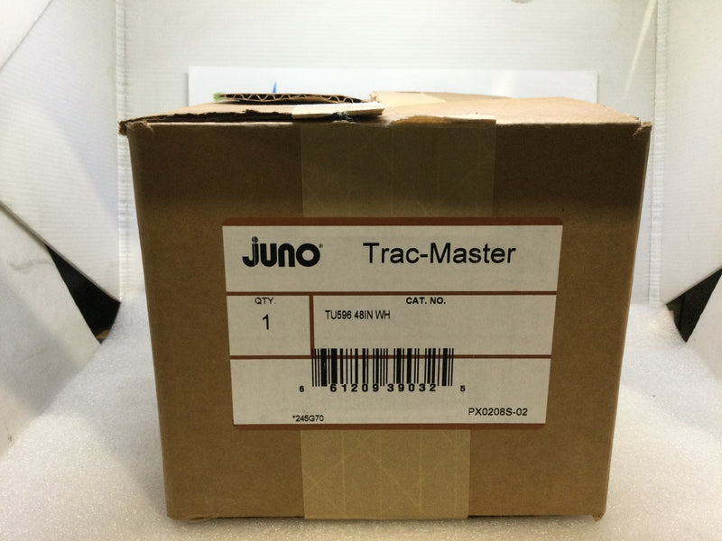 Juno Lighting Trac-Master TU596-48-WH White T-Bar Ceiling Cable Suspension Pendant Stem Kit (New)